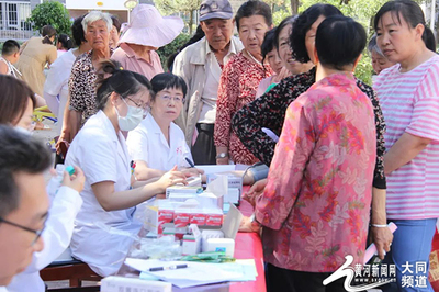 大同市一医院开展老年健康宣传义诊活动